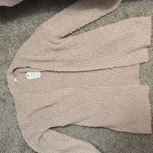 Beige popcorn cardigan